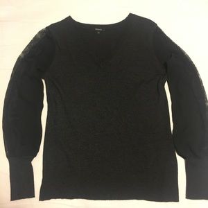 RW&co mixed media sweater Med